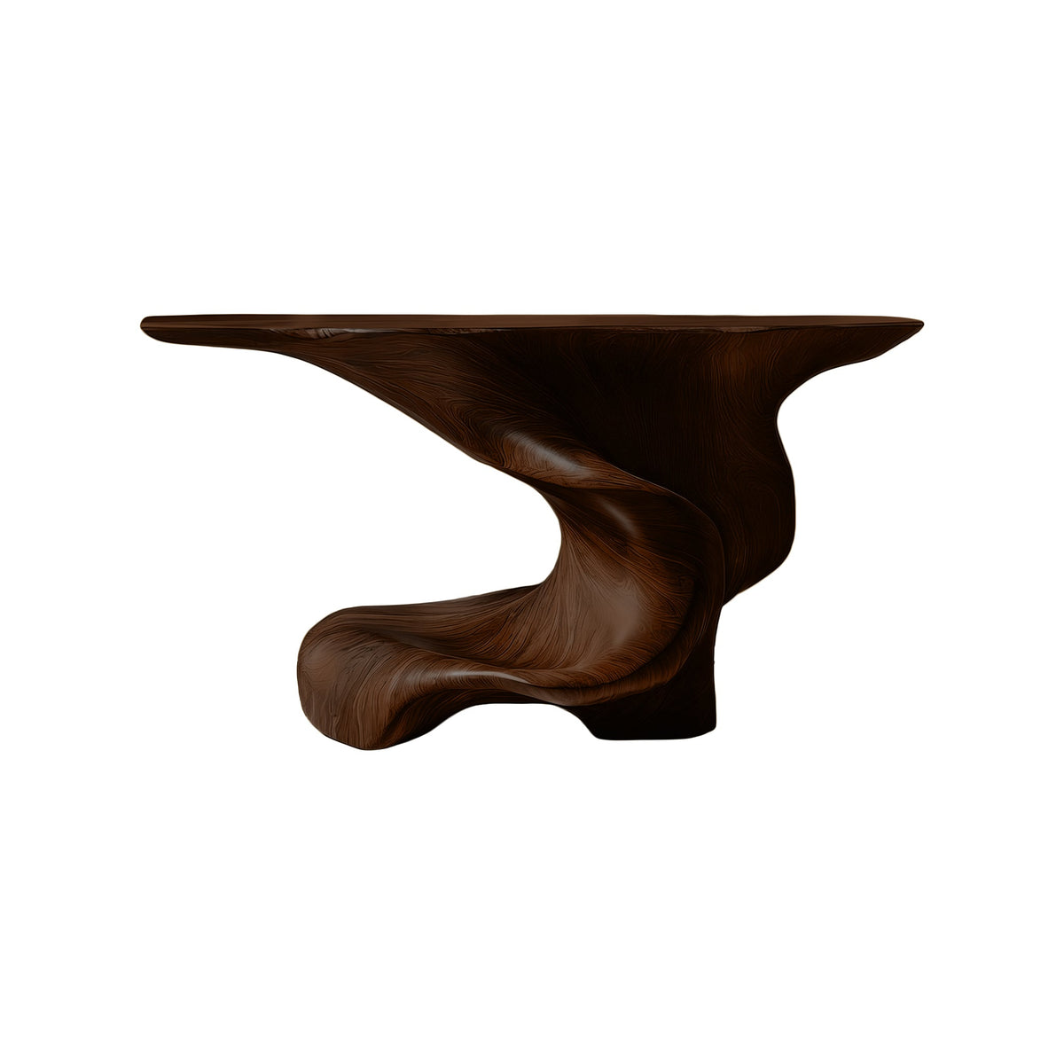 Orlithen Sculpted Solid Wood Console Table
